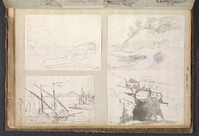 Album 11, David, Jacques-Louis, 1748-1825, pencil, charcoal, ink and wash, 1775-1785