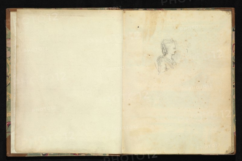 Sketchbook of ornamental and decorative designs, 18th century, pencil, pen, and wash drawings, Late 18th century, The sketchbook