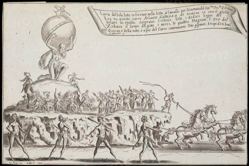Guerra di bellezza, Italian theater prints, Callot, Jacques, 1592-1635, Parigi, Giulio, 1571-1635, Etching, black-and-white