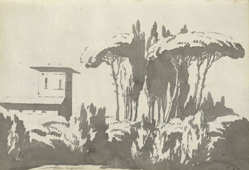 Roman sketchbook, Gauffier, Louis, 1761-1801, pencil, pen and black and brown ink, grey and brown wash, and black and white