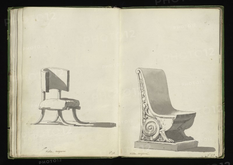 Roman sketchbook, Gauffier, Louis, 1761-1801, pencil, pen and black and brown ink, grey and brown wash, and black and white