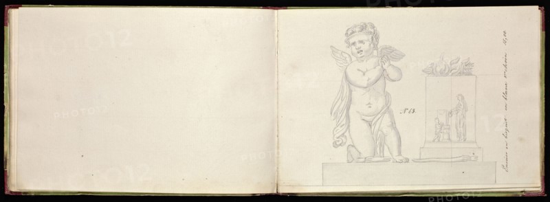 Honoré porcelain sample catalog, Honoré, Firm, 19th century, watercolor, gouache, ink, graphite, ca. 1800-1820, The manuscript