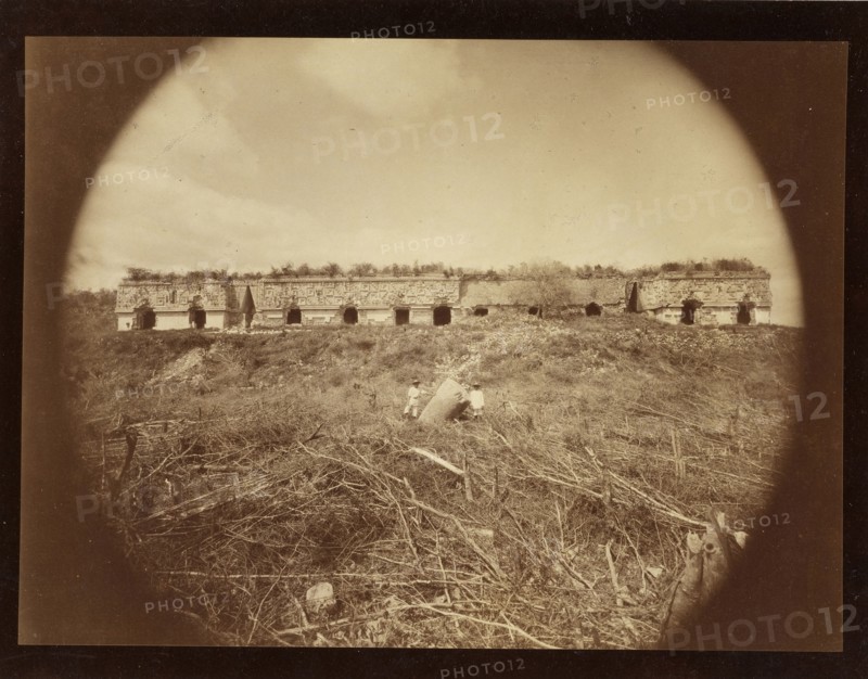Governor's Palace, Uxmal, Views of Aztec, Maya, and Zapotec ruins in Mexico, Maler, Teobert, 1842-1914, Albumen, 1891-1893