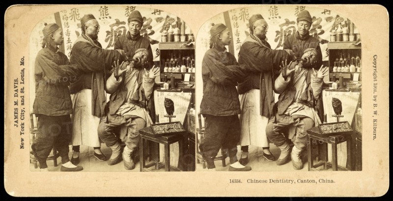 Canton, China, Chinese dentistry, Canton, China, Davis, James M., Kilburn, B. W., Benjamin West, 1827-1909, Gelatin silver
