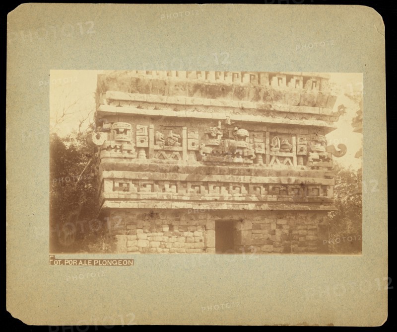 La Iglesia, Chichén Itzá, Augustus and Alice Dixon Le Plongeon papers, 1763-1937, bulk 1860-1910, Le Plongeon, Augustus, 1826