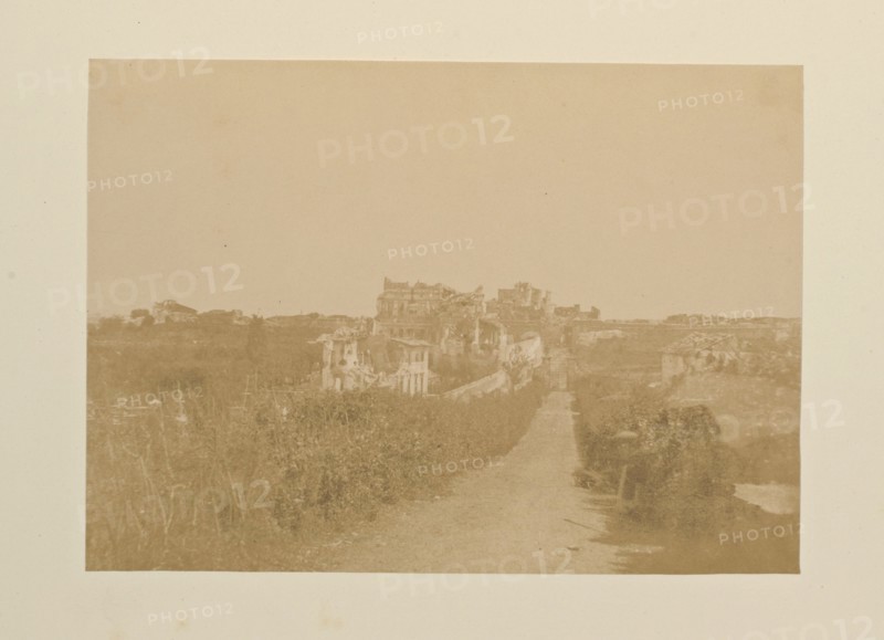 Porta S. Pancrazio di Villa Corsini, Fotografi di Roma 1849, Lecchi, Stefano, 19th century, c. 1849, salted paper prints