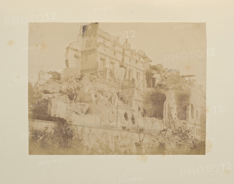 Vascello, fuori Porta San Pancrazio, Fotografi di Roma 1849, Lecchi, Stefano, 19th century, c. 1849, salted paper prints, 43 x