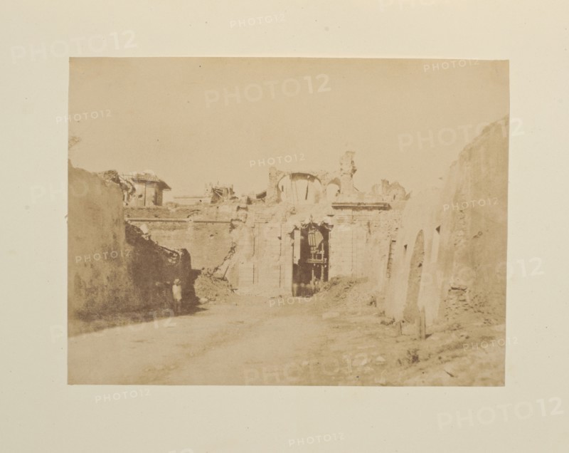 Porta San Pancrazio, di fuori, Fotografi di Roma 1849, Lecchi, Stefano, 19th century, c. 1849, salted paper prints, 43 x 31 cm