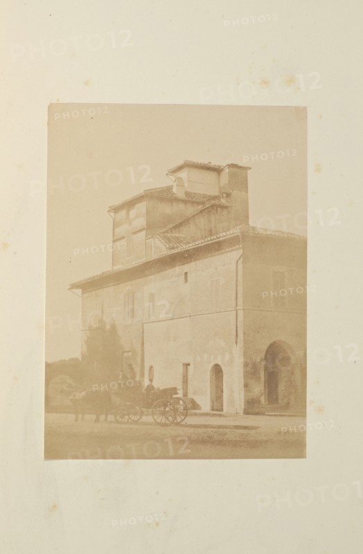 Casino in Villa Borghese, Fotografi di Roma 1849, Lecchi, Stefano, 19th century, c. 1849, salted paper prints, 43 x 31 cm