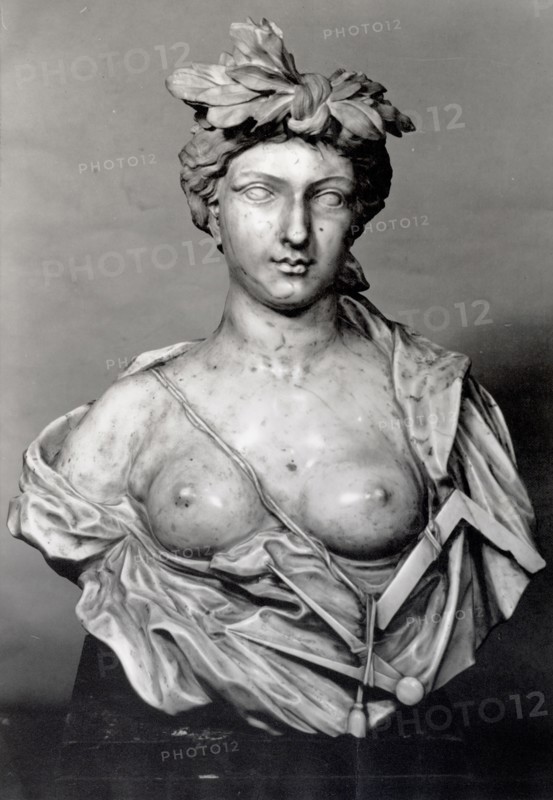 17th century marble bust School of Bernini, The French and Company photographic archive of fine and decorative arts, Gelatin