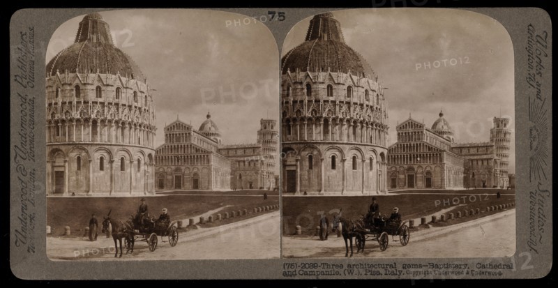 Three architectural gems, Stereographic views of Italy, Underwood and Underwood, Underwood, Bert, 1862-1943, stereograph