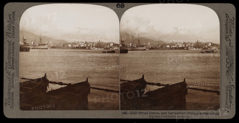 Proud Genoa, Stereographic views of Italy, Underwood and Underwood, Underwood, Bert, 1862-1943, stereograph: gelatin silver