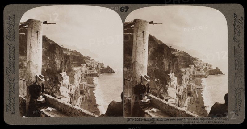 Amalfi and the sea, Stereographic views of Italy, Underwood and Underwood, Underwood, Bert, 1862-1943, stereograph: gelatin