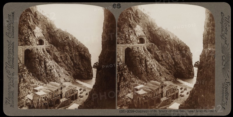 Majori, Convent of Saint-Mary-of-the-Sea, Majori, Stereographic views of Italy, Underwood and Underwood, Underwood, Bert, 1862