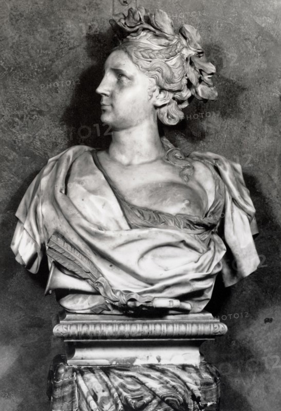 17th century marble bust School of Bernini, The French and Company photographic archive of fine and decorative arts, Gelatin