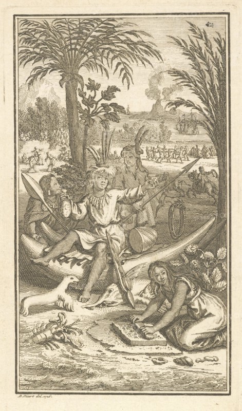 Frontispiece, Relation du voyage de la mer du Sud aux cotes du Chili, du Perou, et du Bresil, fait pendant les années 1712, 1713