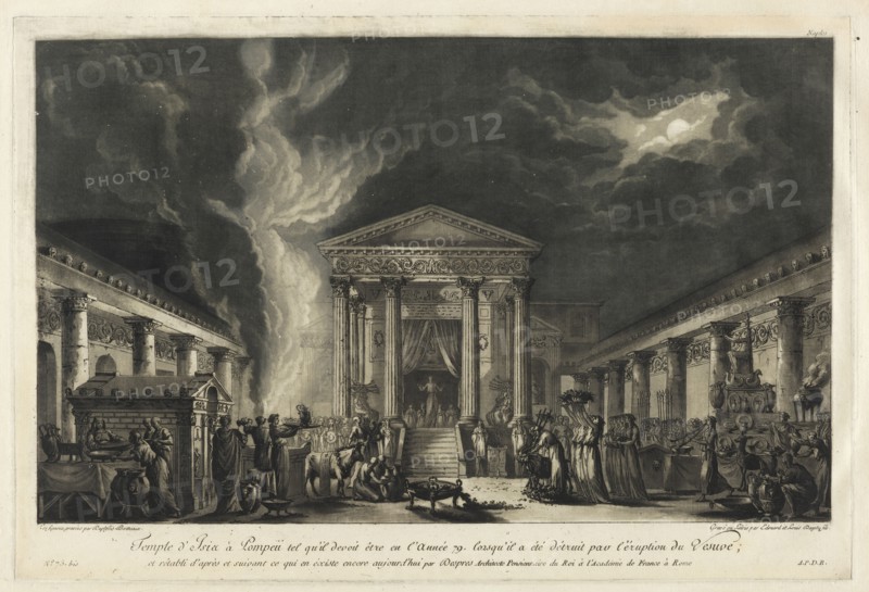 Temple d'Isis à Pompeii tel qu'il devoit être en l'année 79, Voyage pittoresque, ou, Description des royaumes de Naples