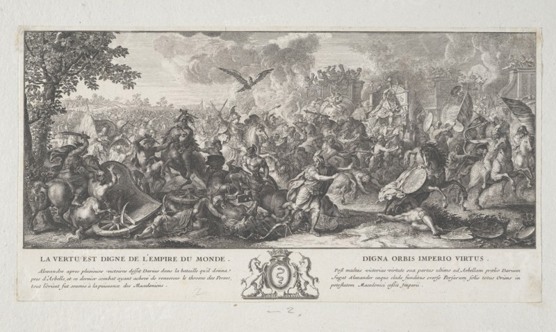 Defeat of Porus, La galerie de l'hostel royal des Goblins ou l'on fait voir a monseig.r Colbert, quelques actions d'Alexandre