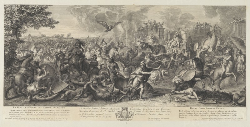 Battle of Arbela, Battles of Alexander, Audran, Benoît, 1661-1721, Audran, Jean, 1667-1756, Le Brun, Charles, 1619-1690, Etching