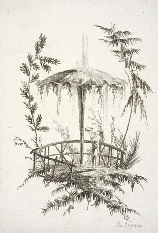 Fountain, Jean Pillement etchings, Deny, Jeanne, 1749-ca. 1815, Pillement, Jean, 1728-1808, Etching, 1770, Jne. Deny fecit