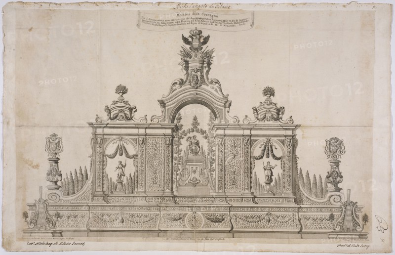 Machina della coccagna per sollennizzare il nome gloriosissimo del augustissimo imperatore regnante Carlo VI
