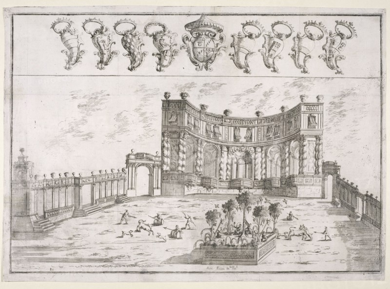Festa della Porchetta in Bologna, Collection of festival prints, Mazza, Angelo Michele, d. 1726, Etching, ca. 1716