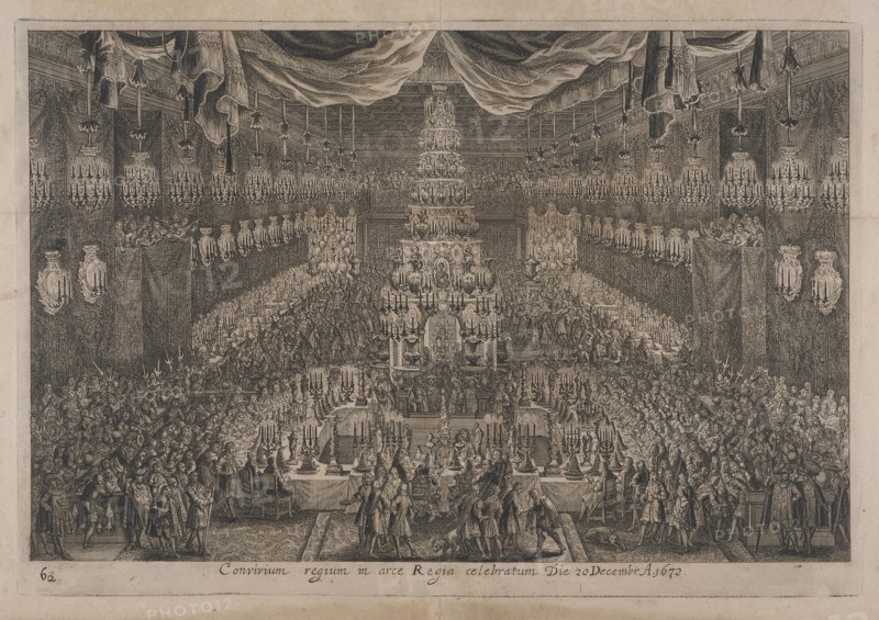 Convivium regium in arce Regia celebratum die 20 Decembr. a. 1672, Das grosse Carrosel und prächtige Ring-Rännen