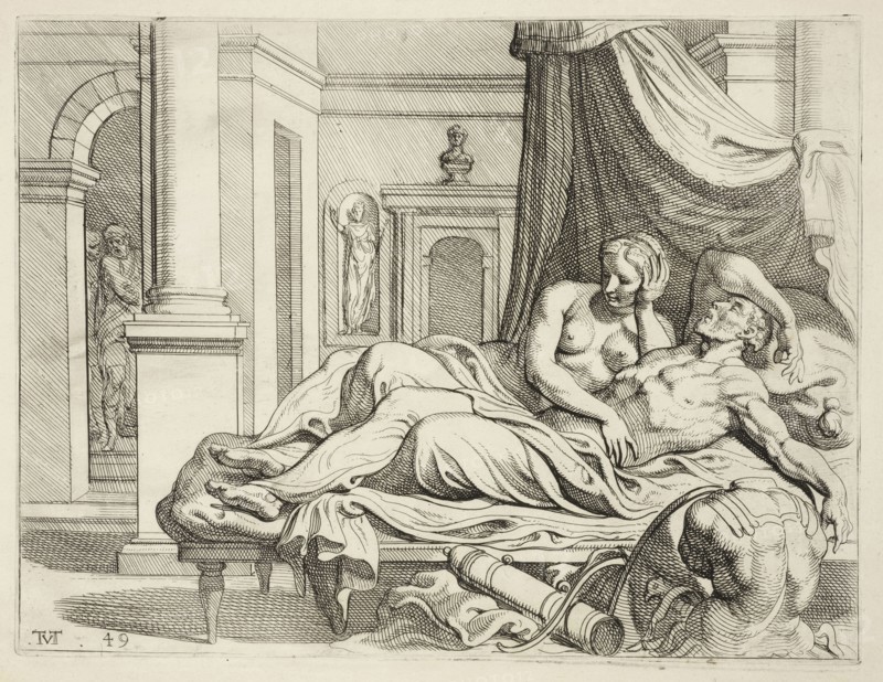 Scene from the Galerie d'Ulysse in Fontainebleau, Les trauaux d'Vlysse, Abate, Nicolò dell', ca. 1509-1571, Primaticcio