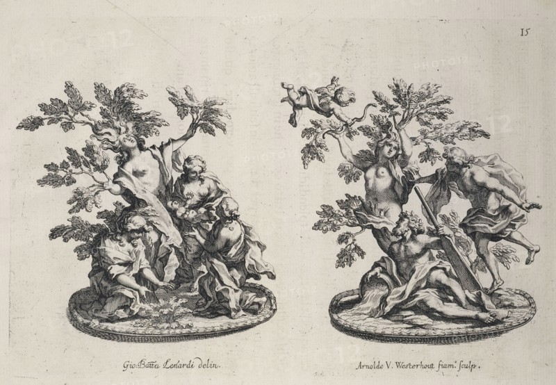 Trionfi or sugar sculptures of Myrrha and Daphne, Raggvaglio della solenne comparsa, fatta in Roma gli otto di gennaio