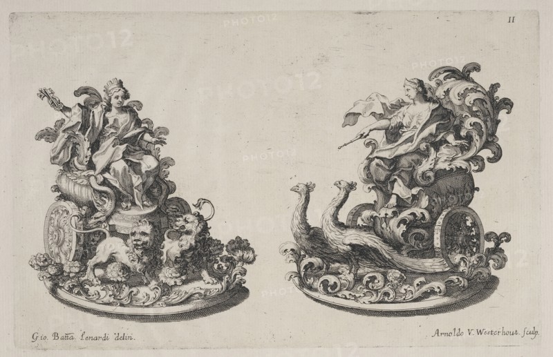 Trionfi or sugar sculptures of Cybele and Juno, Raggvaglio della solenne comparsa, fatta in Roma gli otto di gennaio MDCLXXXVII