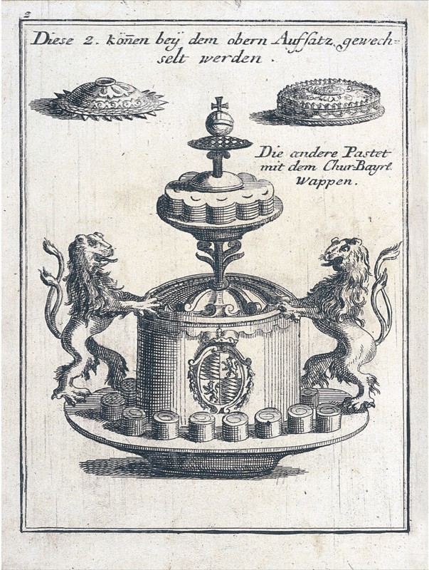 Die andere Pastet mit dem Chur. Bayre. Wappen, Neues saltzburgisches Koch-Buch: für hochfürstliche und andere vornehme Höfe