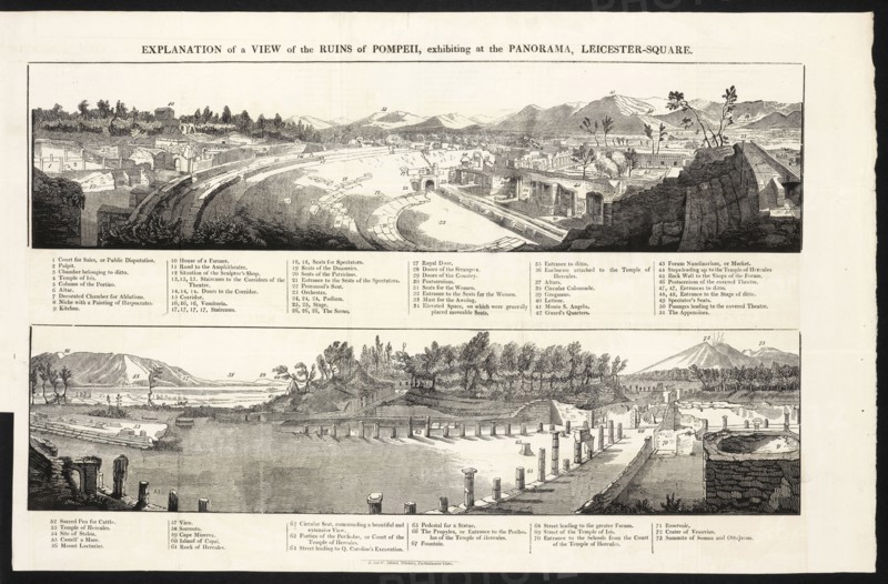 Explanation of a view of the ruins of Pompeii, exhibiting at the Panorama, Leicester-Square, Description of a second view