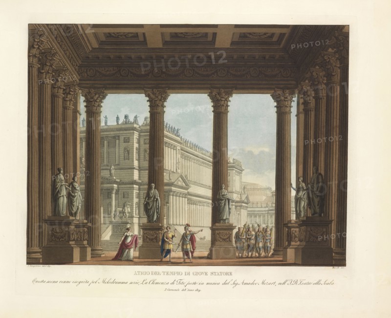 Atrio del tempio di Giove Stratore, Raccolta di varie decorazioni sceniche inventate ed eseguite per il R. Teatro alla Scala di