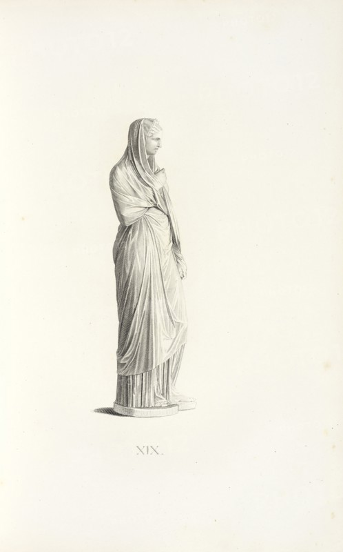 Herculaneum Woman, Augusteum, ou, description des monumens antiques qui se trouvent à Dresde, Becker, Wilhelm Gottlieb, 1753