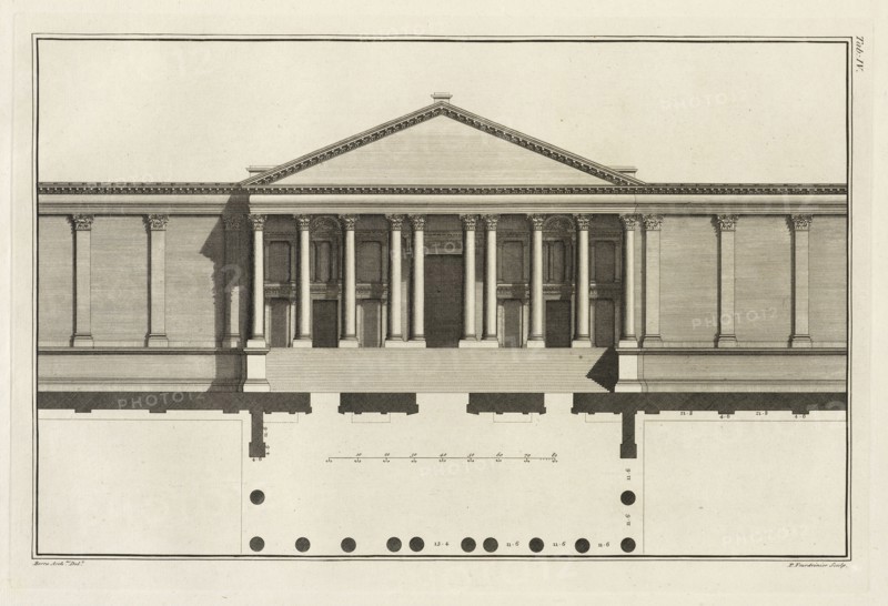 Upright of the Grand Entrance to the Court of the Temple, The ruins of Palmyra, otherwise Tedmor, in the desert, Borra, Giovanni
