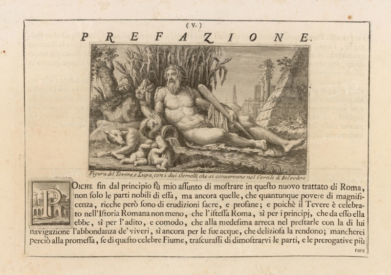 Prefazione, Delle magnificenze di Roma antica e moderna, Vasi, Giuseppe, 1710-1782, Engraving, 1747-1761, Preface, page 5