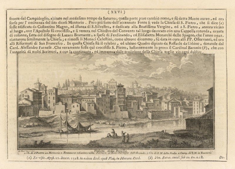 Veduta della Rinella, Delle magnificenze di Roma antica e moderna, Vasi, Giuseppe, 1710-1782, Engraving, 1747-1761, Page, 26