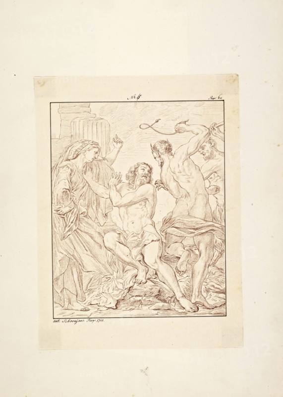 Catalogue raisonne et figure de ses tableaux, La Galerie Électorale de Düsseldorf, Pigage, Nicolas de, 1723-1796, Red crayon