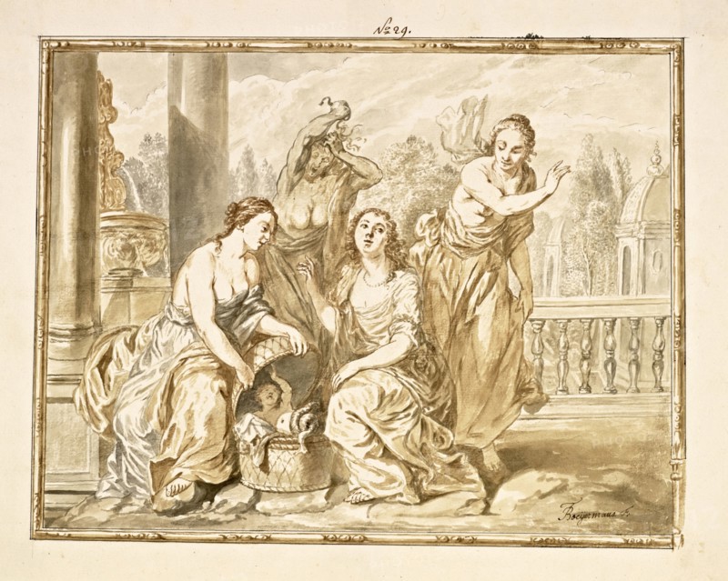 Catalogue raisonne et figure de ses tableaux, La Galerie Électorale de Düsseldorf, Pigage, Nicolas de, 1723-1796, Red crayon