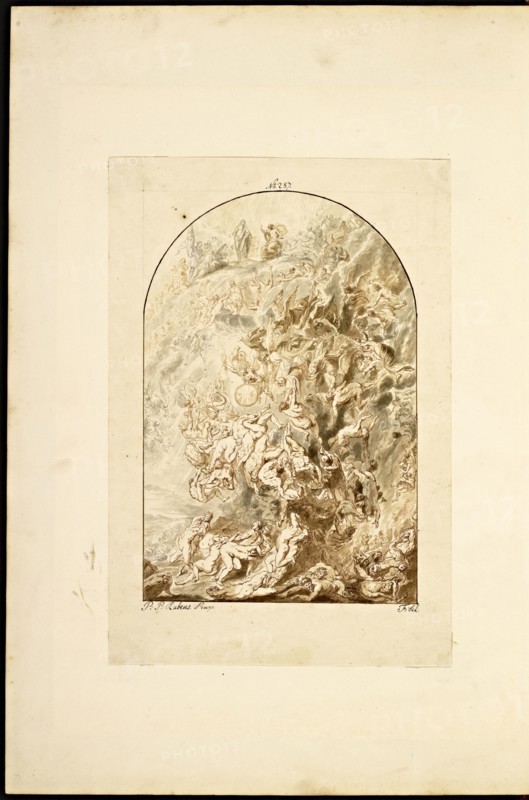 Catalogue raisonne et figure de ses tableaux, La Galerie Électorale de Düsseldorf, Pigage, Nicolas de, 1723-1796, Red crayon