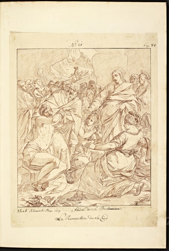 Catalogue raisonne et figure de ses tableaux, La Galerie Électorale de Düsseldorf, Pigage, Nicolas de, 1723-1796, Red crayon