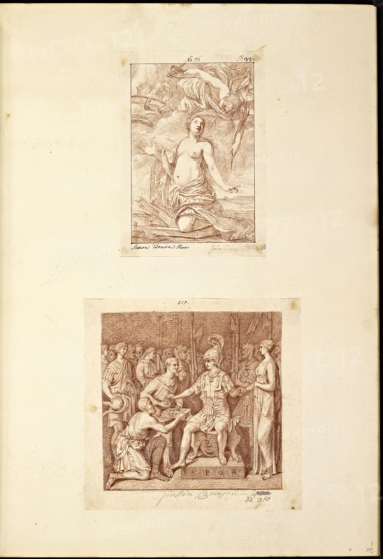 Catalogue raisonne et figure de ses tableaux, La Galerie Électorale de Düsseldorf, Pigage, Nicolas de, 1723-1796, Red crayon
