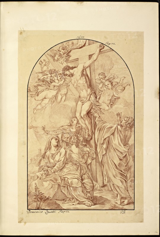 Catalogue raisonne et figure de ses tableaux, La Galerie Électorale de Düsseldorf, Pigage, Nicolas de, 1723-1796, Red crayon
