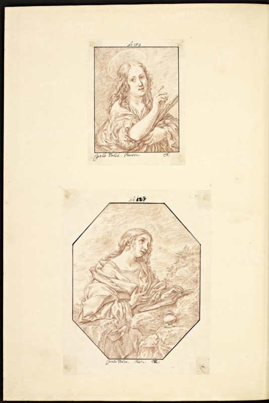 Catalogue raisonne et figure de ses tableaux, La Galerie Électorale de Düsseldorf, Pigage, Nicolas de, 1723-1796, Red crayon