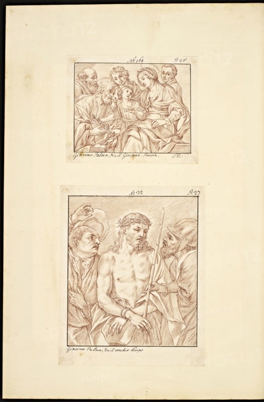 Catalogue raisonne et figure de ses tableaux, La Galerie Électorale de Düsseldorf, Pigage, Nicolas de, 1723-1796, Red crayon