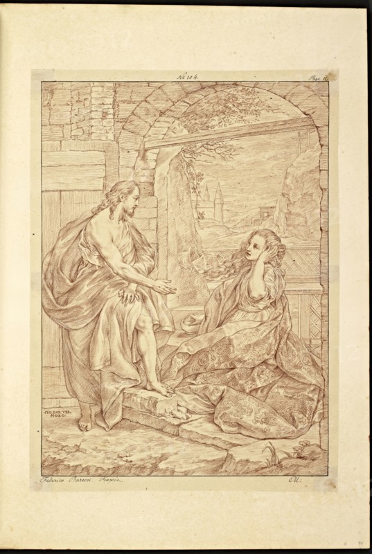 Catalogue raisonne et figure de ses tableaux, La Galerie Électorale de Düsseldorf, Pigage, Nicolas de, 1723-1796, Red crayon