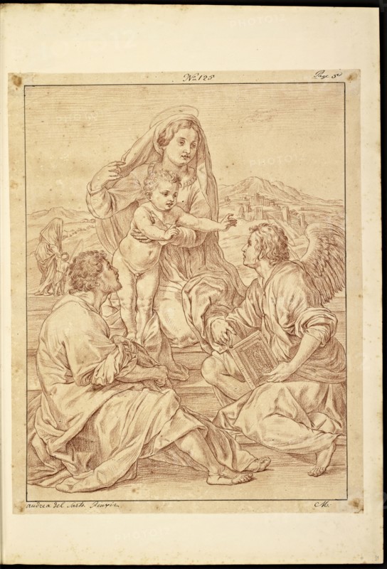 Catalogue raisonne et figure de ses tableaux, La Galerie Électorale de Düsseldorf, Pigage, Nicolas de, 1723-1796, Red crayon