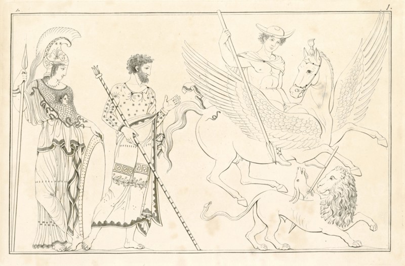 Collection of engravings from ancient vases mostly of pure Greek workmanship discovered in sepulchres in the kingdom