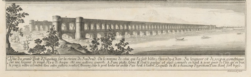 Vüe du grand pont d'Ispahan, Entwurff einer historischen Architectur