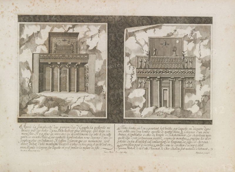 Les tombeaux de Persepolis, Entwurff einer historischen Architectur